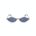 Occhiali rimless con lenti blu